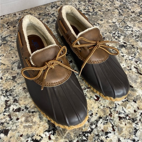 JBU Women's Dark Gray Gwen Rain Shoe Sz 8 US Faux Fur Lining Warm Rubber Sole - Picture 5 of 10